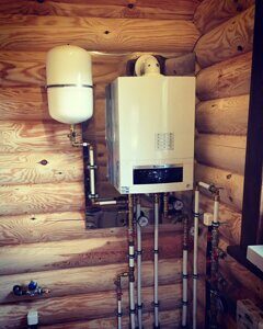 монтаж настенного газового котла